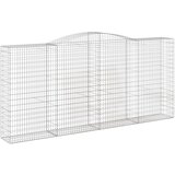  Lučne gabionske košare 3 kom 400x50x180/200cm pocinčano željezo | shoptok.hr