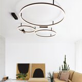 Ideal lux - led stropno svetlo oracle slim LED/29W/230V 2700K prečnik 50 cm crno | Eponuda.com