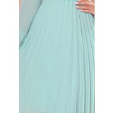 Numoco pleated dress with neckline and long sleeves | ePonuda.com