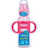 Dr.browns Dr. Brown's tranzicijska boca meki kljun i silikonske ručke - Y Cut, 250ml, 6 + mj, roza | shoptok.hr