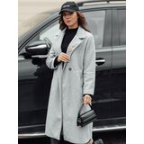 DStreet Płaszcz damski oversize MANTOVA długi jasnoszary | ePonuda.com