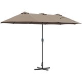 Vrtni suncobran Sivo-smeđa 370 x 197 x 239 cm | Eponuda.ba