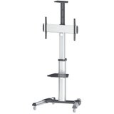 Manhattan 37" do 86" 50KG monitor 12 do 5° nagibni 90° rotacijski večnamenski voziček nosilec stojalo | Shoptok.si