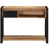 Maison Chic konzolna miza - miza ob steni 100x35x75 cm Masivni neobdelan les Mango, (21785911) Cene