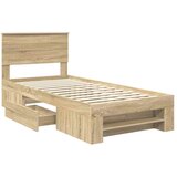  Okvir za krevet s uzglavljem Sonoma hrast 90 x 200 cm - sonoma hrast 90 x 200 cm | shoptok.hr