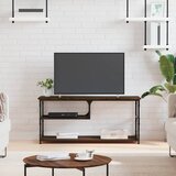 Maison Chic TV omarica - TV stojalo - Televizijska omarica rjav hrast 103x38x46,5 cm inženirski les in jeklo, (21701189) | Shoptok.si