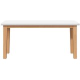 vidaXL Klupa 90 cm bijela puna drvena guma | shoptok.hr