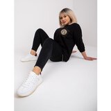 Fashion Hunters Plus size black blouse with decorative Clementina pocket | shoptok.hr