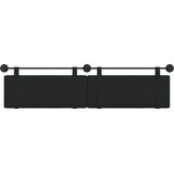  Držeće uzglavlje Zidne Jednobojno Crna 210 x 55 x 5 cm tkanina - Crna 200 cm bez LED svjetla | shoptok.hr