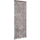  Zastor protiv muha smeđa i bijela 90 x 200 cm od šenila | shoptok.hr