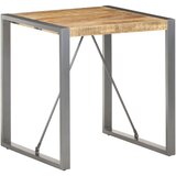  Blagovaonski stol 70 x 70 x 75 cm od masivnog grubog drva manga - Siva 70 x 70 x 75 cm 1 Grubo masivno drvo manga | shoptok.hr