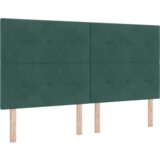  LED Čelno ležišče Temno zelena 90 cm Žamet, (22052961) | Shoptok.si