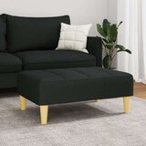 vidaXL Stolček za noge črn 77x55x31 cm blago | Shoptok.si