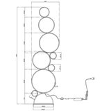  ondaluce - led prigušiva podna lampa pois LED/52W/230V 160 cm zlatna | Eponuda.com