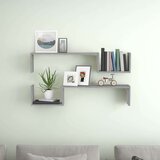 vidaXL zidne police 2 kom boja hrasta 100x15x20 cm konstruirano drvo | shoptok.hr