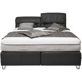 Dieter Knoll POSTELJA BOXSPRING 180 cm x 200 cm , usnje črna | Shoptok.si