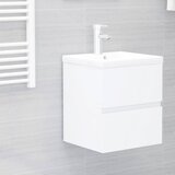 vidaXL Ormarić s ugrađenim umivaonikom bijeli od iverice | shoptok.hr
