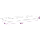  Jastučić za klupu VIANEN 100% poliester Crna 100 x 40 x 12 cm Slike