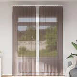 Voile zavjese s gornjim jezičkom 2 kom smeđe | shoptok.hr