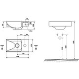 Sapho Svijetlo sivi betonski umivaonik za WC 31x17 cm Piccolino – | shoptok.hr