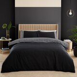 Catherine Lansfield Črna podaljšana posteljnina za zakonsko posteljo 230x220 cm Artemis Greek Key – | Shoptok.si