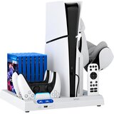  PlayStation 5 vse-v-enem polnilno stojalo s hlajenjem bele barve za PS5 & PS5 Slim & PS5 Pro iPega Cene
