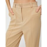 Koton Fabric Trousers Straight Leg Ribbed Pocket Detailed Buttoned | ePonuda.com