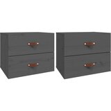 vidaXL Stenska nočna omarica 2 kosa siva 50x36x40 cm, (20716165) | Shoptok.si
