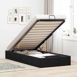 Maison Chic Otomanski Posteljni okvir - Enojna postelja - Postelja za odrasle brez vzmetnice črn 100x200 cm žamet-J1915, (21759602) | Shoptok.si