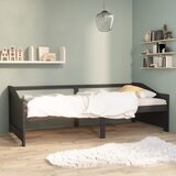 vidaXL trosed z ležiščem temno siva trdna borovina 90x200 cm Cene