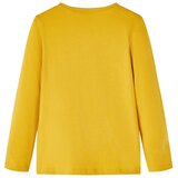  Dječja majica dugih rukava tamna oker 128 | shoptok.hr
