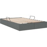  Otomanski krevet s pohranom Tamno siva 120 x 190 cm tkanina | shoptok.hr