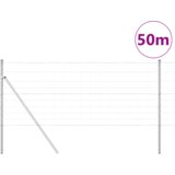 vidaXL Polje ograje 1x50 m Cinkovano jeklo | Shoptok.si