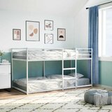 Krevet na kat bez madraca bijeli 75x190 cm čelik | Eponuda.com