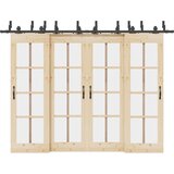 vidaXL Pribor za klizna vrata 152,5 cm čelični crni | shoptok.hr