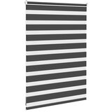 vidaXL Zavjesa zebra crna 95x100 cm širina tkanine 90,9 cm poliester | shoptok.hr