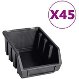  96-delni komplet zabojčkov za shranjevanje s stenskim panelom, (21019862) | Shoptok.si