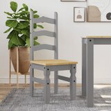 Furnova Jedilni stoli 2 kosa Corona sivi 42x47x107 cm trdna borovina, (21928284) | Shoptok.si