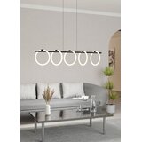 Eglo LED visilica Caranacoa 900563, 5x 7 W, 117 cm, crna/bijeli prstenovi | shoptok.hr