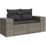 vidaXL 6-dijelni set vrtnih sofa od poliratana s jastucima sivi | shoptok.hr