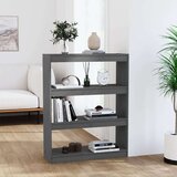 vidaXL Ormarić za knjige / sobna pregrada sivi 80x30x103,5 cm borovina | shoptok.hr