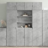 Ormarić za pohranu boja betona 80x42,5x225 cm konstruirano drvo | shoptok.hr