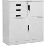 vidaXL Uredski ormarić svjetlosivi 90 x 40 x 102 cm čelični | shoptok.hr