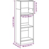 vidaXL Knjižna omara bela 40x24x109 cm inženirski les Cene