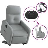  Naslonjač na podizanje od tkanine svjetlosivi | shoptok.hr