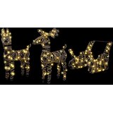  Reindeer vuče saonice Topla bijela 53 x 28 x 33 cm Ratan | shoptok.hr