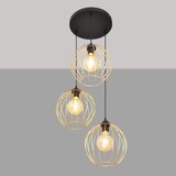  Luster na sajli MERCURE 3xE27/15W/230V zlatna/crna | Eponuda.com