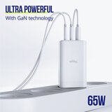 ALLITY punjač za zid USB-C 1x USB-A 65W bijela | shoptok.hr