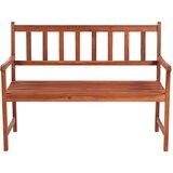  Vrtna klupa s jastukom 120 cm od masivnog bagremovog drva Zelena 120 x 50 x 4 cm | shoptok.hr