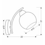  Zidna lampa AMOS 1xE27/40W/230V sjajni hrom | Eponuda.com